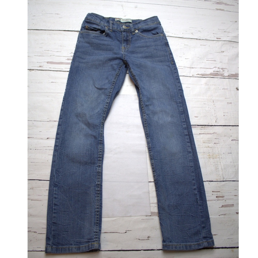 Levi's 502 Regular Taper Stretch Jeans Blue Size 12 Reg Boys Everyday Classic